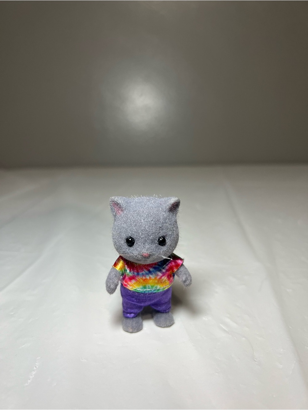 Calico Critters Sylvanian Families Grey Cat Figure